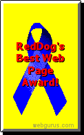 The Award For My Home Page